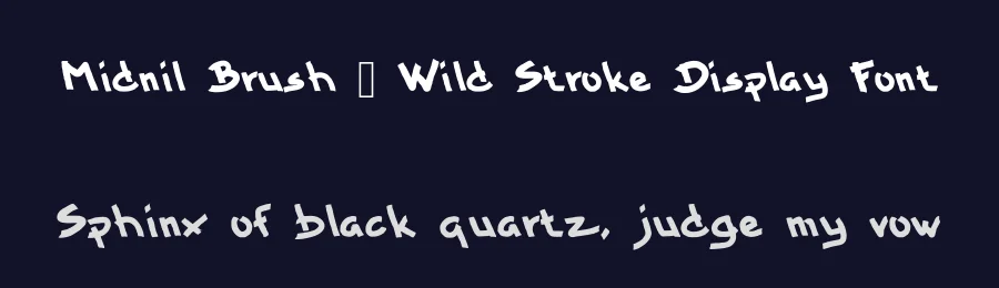 Midnil Brush – Wild Stroke Display Font by idealistudio — Script Handwritten Font — thumbnail 2