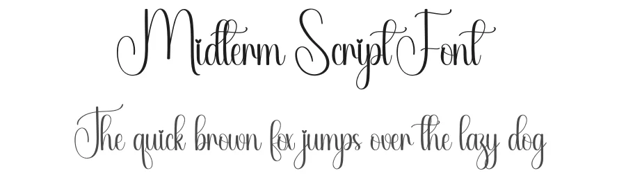 Midterm Script Font by creativeletter — Script Handwritten Font