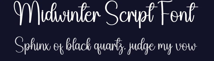 Midwinter Script Font by creativeletter — Script Handwritten Font — thumbnail 2