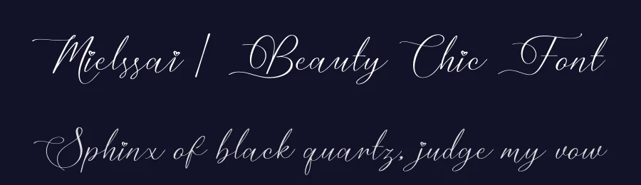 Mielssai | Beauty Chic Font by Denustudios — Script Handwritten Font — thumbnail 2