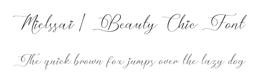 Mielssai | Beauty Chic Font by Denustudios — Script Handwritten Font