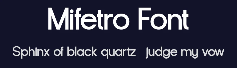 Mifetro Font by Flawless And Co — Sans Serif Font — thumbnail 2