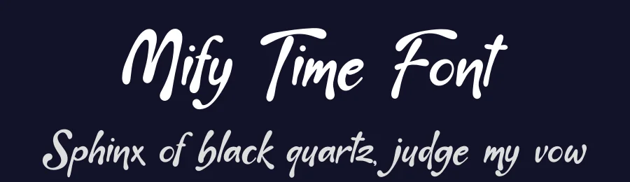 Mify Time Font by Denustudios — Display Font — thumbnail 2