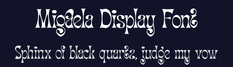 Migaela Display Font by Nurrontype — Display Font — thumbnail 2