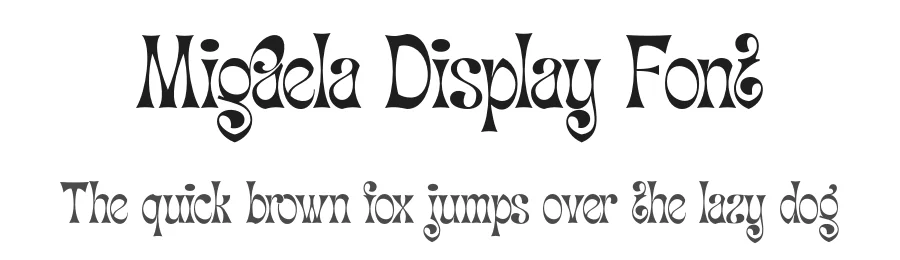 Migaela Display Font by Nurrontype — Display Font