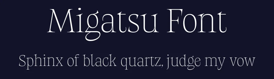 Migatsu Font by Bring_to_Type — Display Font — thumbnail 2