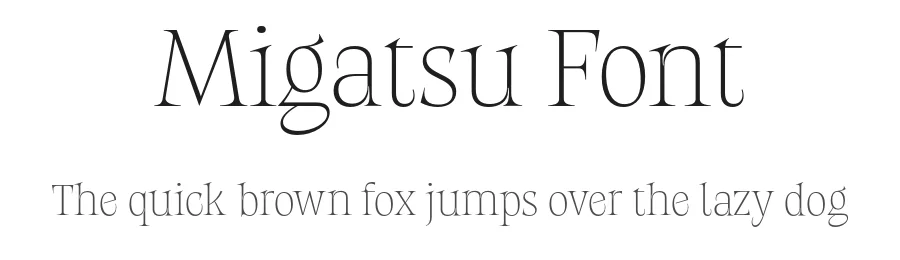 Migatsu Font by Bring_to_Type — Display Font