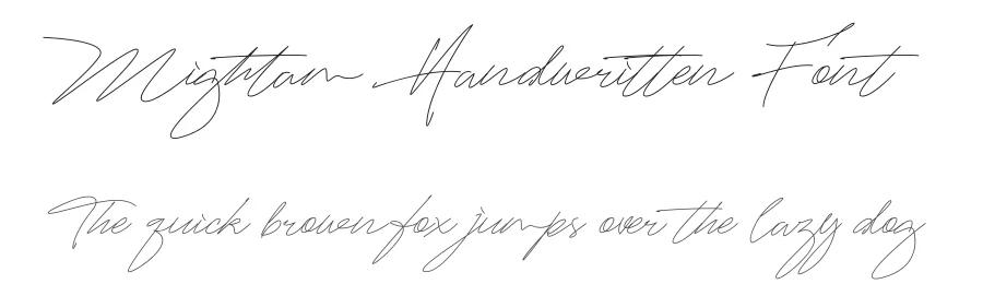 Mightam Handwritten Font by khaiuns — Script Handwritten Font