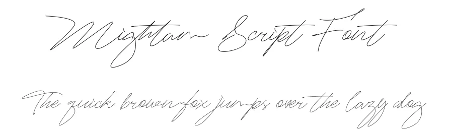 Mightam Script Font by khaiuns — Script Handwritten Font