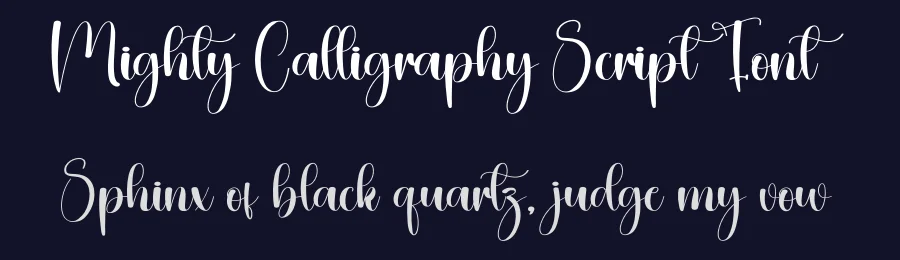Mighty Calligraphy Script Font by creativeletter — Script Handwritten Font — thumbnail 2