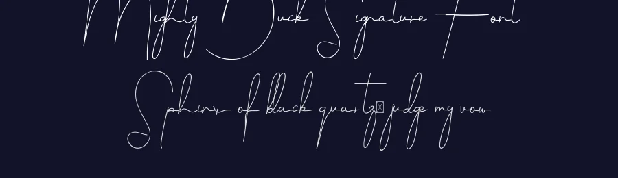 Mighty Duck Signature Font by edricstudio — Script Handwritten Font — thumbnail 2