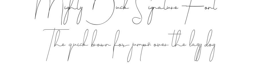 Mighty Duck Signature Font by edricstudio — Script Handwritten Font