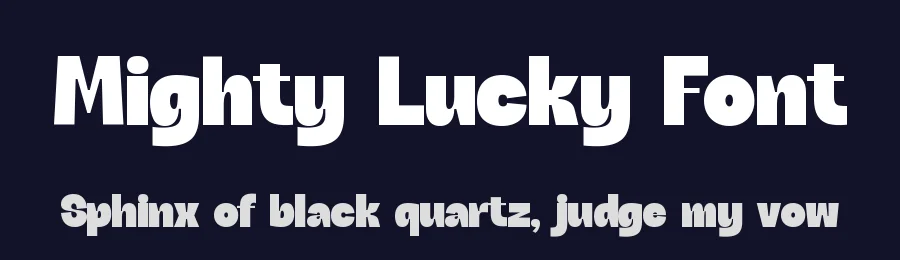 Mighty Lucky Font by timelesstype.co — Display Font — thumbnail 2