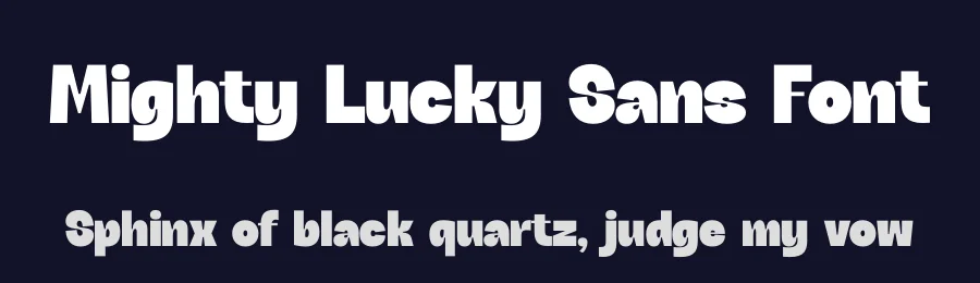 Mighty Lucky Sans Font by timelesstype.co — Display Font — thumbnail 2