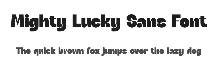 Mighty Lucky Sans Font by timelesstype.co — Display Font