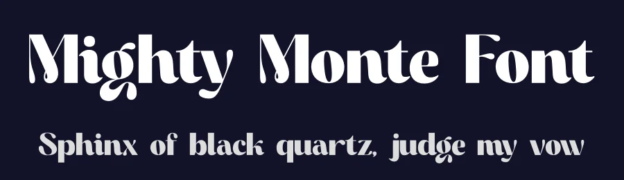 Mighty Monte Font by saemoon creative — Display Font — thumbnail 2