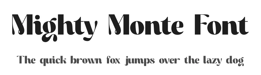 Mighty Monte Font by saemoon creative — Display Font