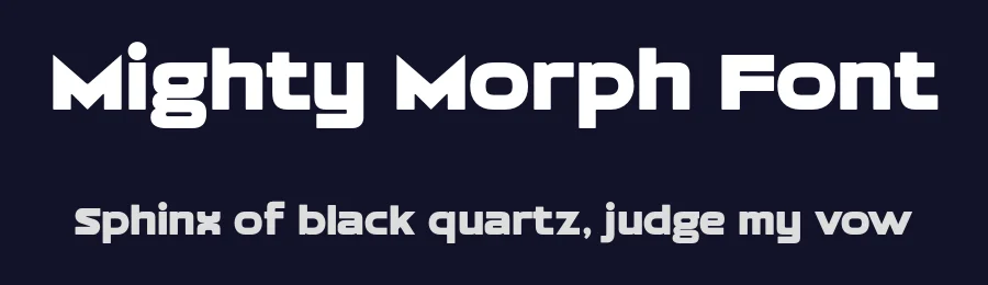 Mighty Morph Font by HipFonts — Sans Serif Font — thumbnail 2