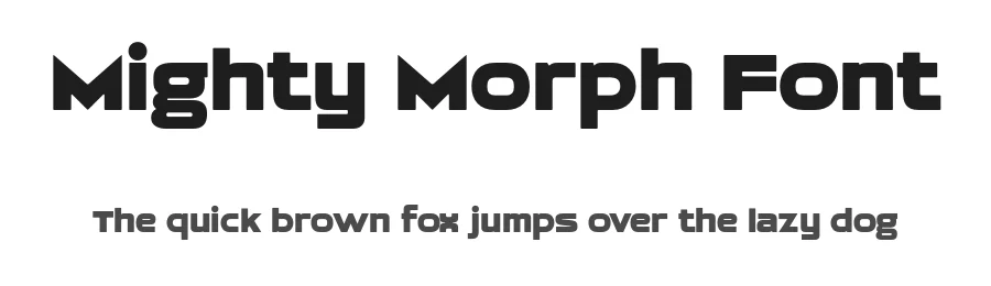 Mighty Morph Font by HipFonts — Sans Serif Font