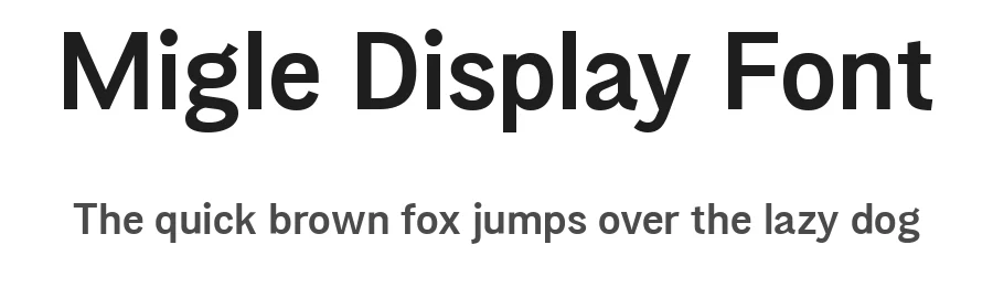 Migle Display Font by Variatype — Sans Serif Font