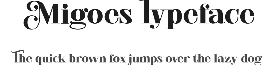 Migoes Typeface by gatype — Display Font