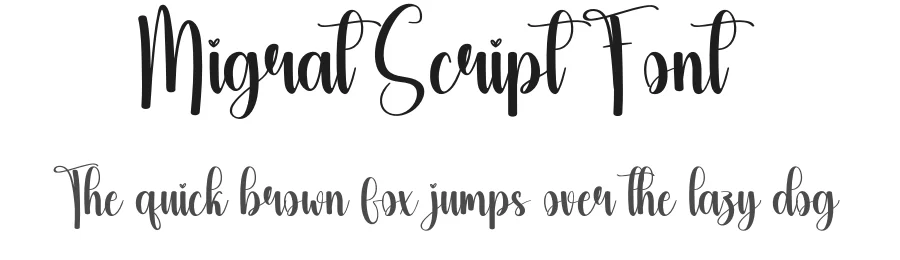 Migrat Script Font by creativeletter — Script Handwritten Font