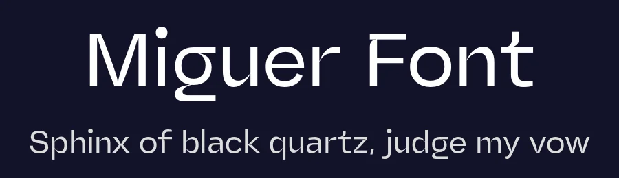 Miguer Font by Jolicia Type — Sans Serif Font — thumbnail 2