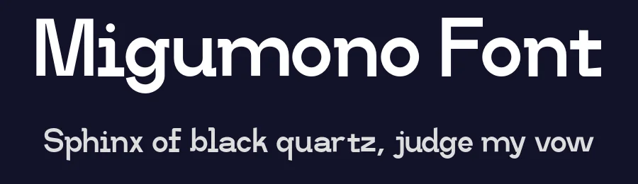 Migumono Font by Muhammad Farkhan — Sans Serif Font — thumbnail 2