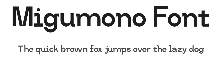 Migumono Font by Muhammad Farkhan β Sans Serif Font