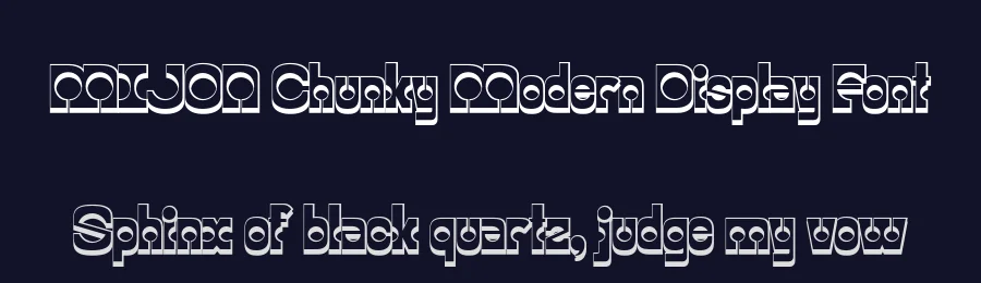 MIJON Chunky Modern Display Font by Casloop Studio — Decorative Font — thumbnail 2