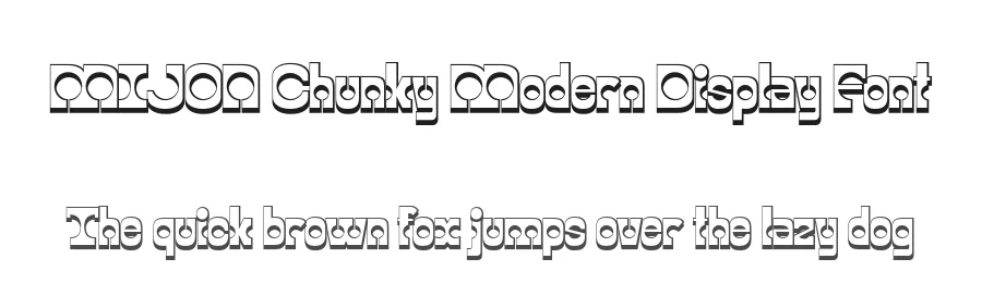 MIJON Chunky Modern Display Font by Casloop Studio — Decorative Font