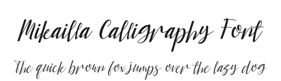 Mikailla Calligraphy Font by letterenastudios — Script Handwritten Font