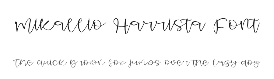Mikallio Harrista Font by letterfabric — Script Handwritten Font