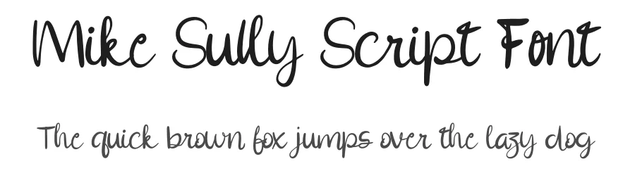 Mike Sully Script Font by Dhabee — Script Handwritten Font