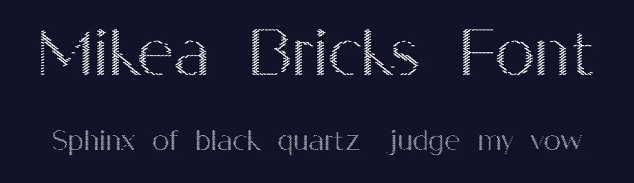 Mikea Bricks Font by craftsupplyco — Display Font — thumbnail 2