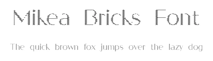 Mikea Bricks Font by craftsupplyco — Display Font