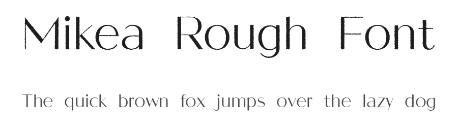 Mikea Rough Font by craftsupplyco — Sans Serif Font