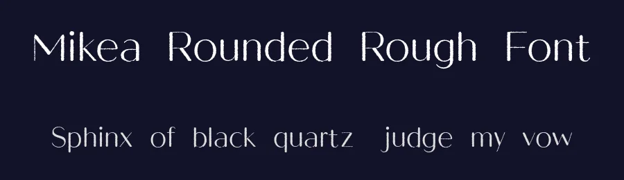 Mikea Rounded Rough Font by craftsupplyco — Sans Serif Font — thumbnail 2