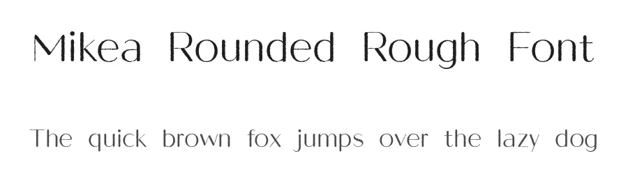 Mikea Rounded Rough Font by craftsupplyco β Sans Serif Font