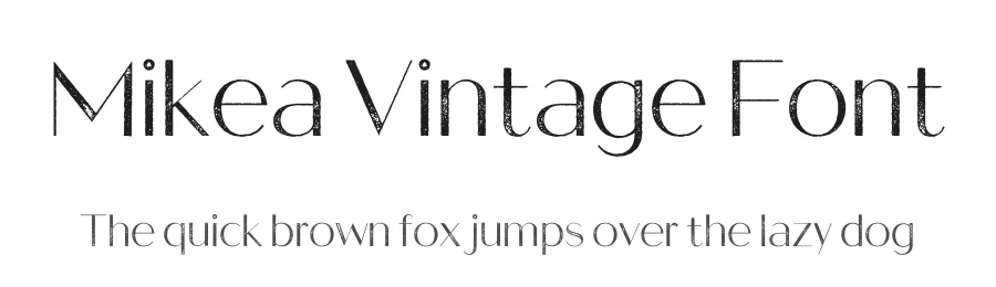 Mikea Vintage Font by craftsupplyco — Sans Serif Font