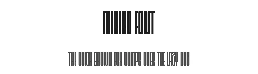 Mikiro Font by Funtype — Decorative Font