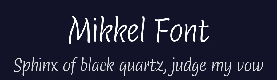 Mikkel Font by Nils Thomsen — Script Handwritten Font — thumbnail 2