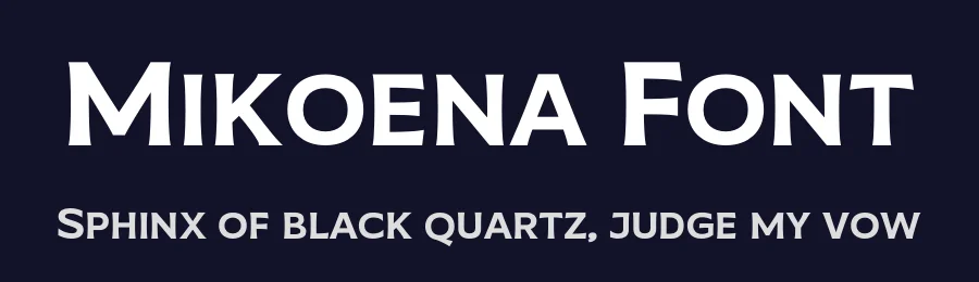 Mikoena Font by GlottaTypeface — Display Font — thumbnail 2