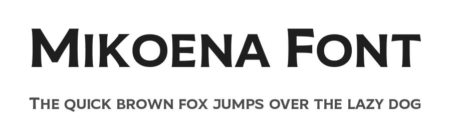 Mikoena Font by GlottaTypeface — Display Font