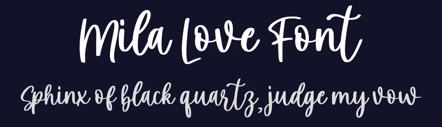 Mila Love Font by MJB Letters — Script Handwritten Font — thumbnail 2