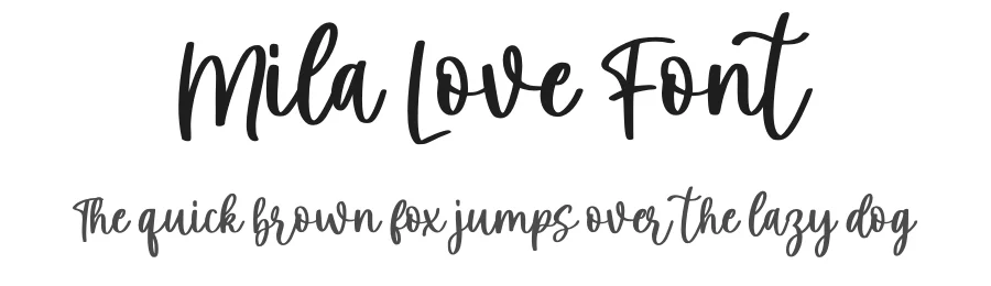 Mila Love Font by MJB Letters — Script Handwritten Font