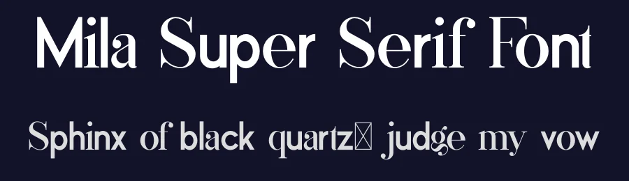 Mila Super Serif Font by vpcreativeshop — Decorative Font — thumbnail 2