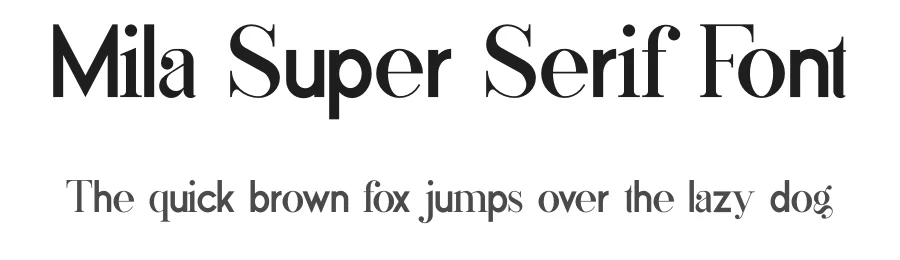 Mila Super Serif Font by vpcreativeshop — Decorative Font