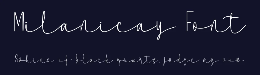 Milanicay Font by qwrtype — Script Handwritten Font — thumbnail 2