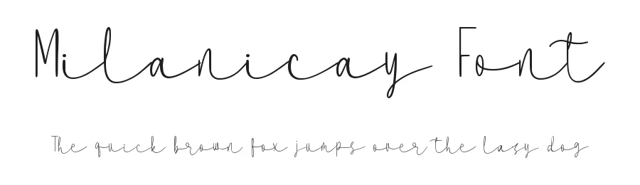 Milanicay Font by qwrtype — Script Handwritten Font